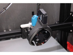 swappable hot end cr-10 fang oem fan duct 3d printer parts creality hotend quick change tool holder 3d print model - Mito3D