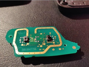3 düğmesi telecommande cl&eacute renault clio yedek parçaları 3d print model - Mito3D