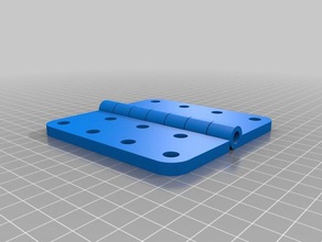 m6 hinge parts customized 3d print model - Mito3D