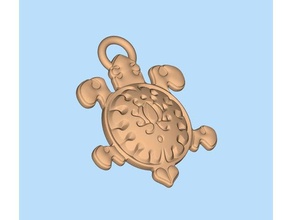 turtle keychains 3d print model - Mito3D