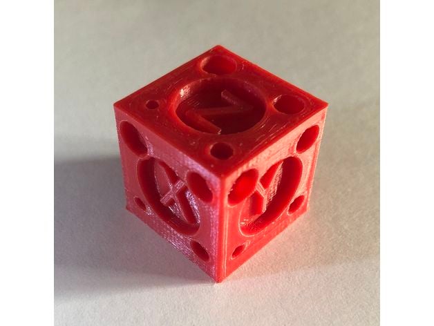 cube test 3d printing tests calibration freecad 3D print model - Mito3D