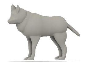 wolf les animaux 3d print model - Mito3D