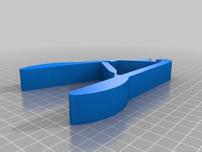 completamente compatibile con le pinze -mod vetro wafer fendendo strumento scissione di utensili a mano laboratorio silicio 3d print model - Mito3D