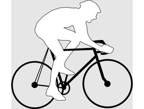 ciclista 3d impressão bicicleta desporto 3d print model - Mito3D