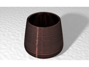 ridged cup v2 art 3d print model - Mito3D