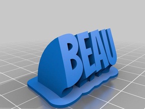 beau verde office personalizado 3d print model - Mito3D