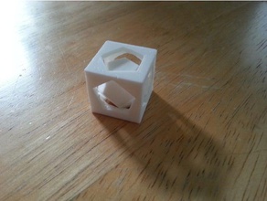 dodecinabox dodecaedro preso dentro do cubo imprime lugar 3d impressão testes 3d print model - Mito3D