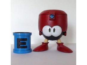 eddie megaman e-tank video games capcom character container containers eddy flip-top holder item micro sd card nintendo cartridge switch power-up rockman sdcard videogames game 3d print model - Mito3D