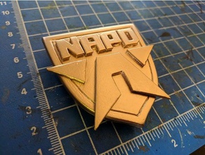 napd badge android universe v2 costume cosplay 3d print model - Mito3D