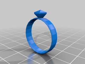 actual diamond ring mk 2 3d printing gamer herobrine 3d print model - Mito3D