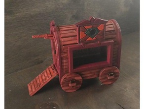 gipsy wagon darkest dungeon tribute toy game accessories age sigmar dungeons dragons fantasy frostgrave gaming lasercut malifaux miniature roleplay rpg scenery tabletop terrain wargame warhammer 3d print model - Mito3D