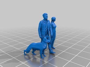 family scale figures hobby 3d print model - Mito3D