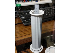 dórico estilo coluna do recipiente esculturas recipientes thread 3d print model - Mito3D