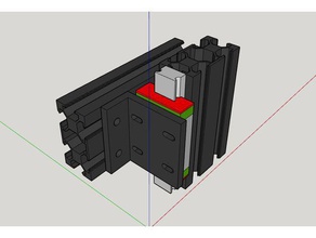 angle bracket hold gantry mgn 12 rail bearing 3d printer parts 3d print model - Mito3D