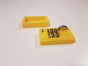pulsante casella di cella elettronica 3d print model - Mito3D