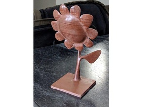 standing flower sculptures 3d print model - Mito3D