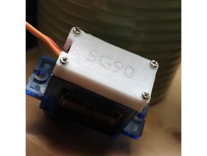 sg90 micro servo motor tampa superior eletrônica 3d print model - Mito3D