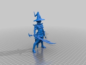 helen melee witch games dnd 3d print model - Mito3D