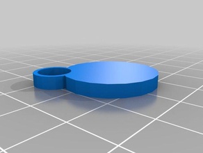circle-keychain template accessories 3d print model - Mito3D