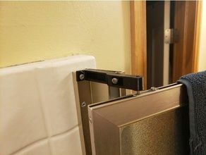 framed swing shower door replacement pivot bracket parts bathroom 3d print model - Mito3D