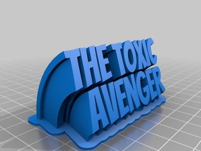 toxic avenger nameplate custom jeep automotive customized 3d print model - Mito3D