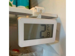 fridge thermometer shelf clip organization refrigerator 3d print model - Mito3D
