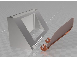 anycubic chiron rpi-display-Abdeckung montieren 3d Drucker - Zubehör octoprint Fall 3d print model - Mito3D