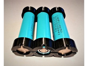 einfache 18650 Batteriehalter 2 3 4 Zellen - Elektronik Halter 3d print model - Mito3D