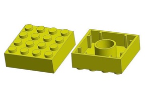 Reduzierung duplo -&gt lego - Spielzeug Spiele 3d print model - Mito3D