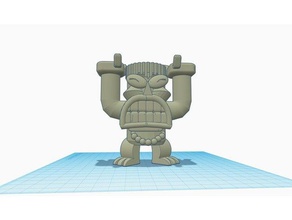 tiki base 3d printing statue 3d print model - Mito3D