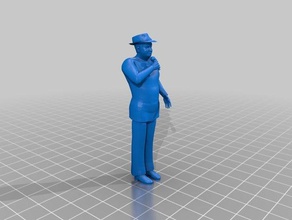 singer male hq people 3d print model - Mito3D