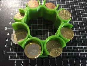 euro coin collector organization 3d print model - Mito3D