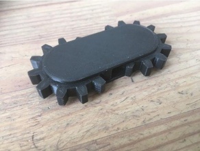 single part gear mechanism 3d printing demo mechanical toys gears 3d print model - Mito3D