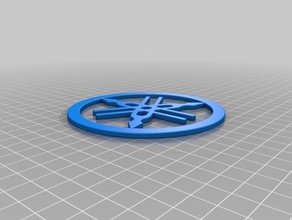 yamaha logo 3d baskı 3d print model - Mito3D