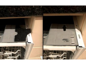 dishwasher kitchen top bracket replacement parts 3d print model - Mito3D