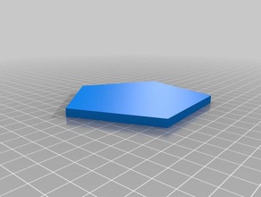 pentagon shape art 3d print model - Mito3D