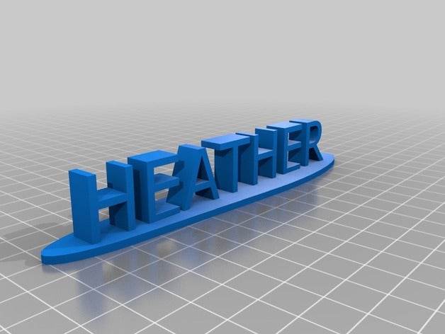 heather 3d baskı 3D print model - Mito3D