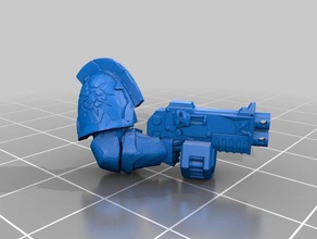 traitor combination gun games chaos space marines warhammer 40k 3d print model - Mito3D