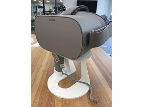 oculus andare a stare in piedi l'elettronica ingranaggio auricolare stand vive vr headset 3d print model - Mito3D