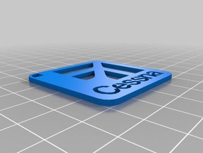 cessna logo keychain coins badges 3d print model - Mito3D