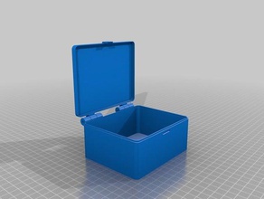 my customized hinged box v2 cotton swab organization 3d print model - Mito3D