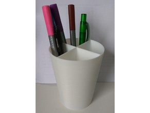 simple pen holder stiftehalter office desk organizer pencil cup stifthalter 3d print model - Mito3D