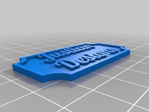 justain 3 Tasarımları dekor özelleştirilmiş 3d print model - Mito3D