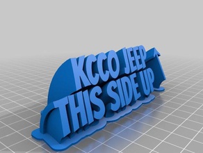 kcco jeep side up office customized 3d print model - Mito3D