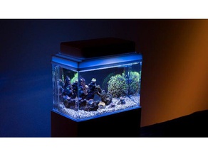 minicompletetank peças de ajuste hobby aquário tanque peixes meerwasser nano nanoaquarium água salgada 3d print model - Mito3D