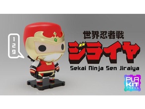 sekai ninja sen jiraiya brinquedos jogos 80 figura de ação colecionáveis coleção pontos exclamação figurine heróis japonês miniatura plakit purakito rare tokusatsu toymaker tv mostrar 3d print model - Mito3D