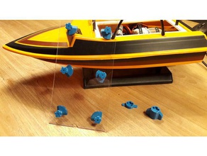 jetboat cover locking nqd tear into rc vehicles 3d print model - Mito3D