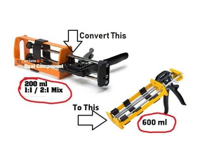 epoksi silah dönüşüm araçlar 600ml 3d print model - Mito3D