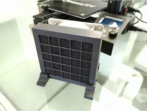 extractor de fumos grade do filtro 3d impressão compaq fã server sodering solda 3d print model - Mito3D
