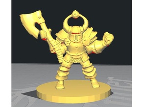 guerriero del caos migliori dettagli giochi warhammer 3d print model - Mito3D